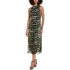 Jl Luxe Womens  Silk Midi Dress, Green